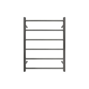 Retro Round 6 Bars Non-Heated Towel Rail-Gun Metal Grey